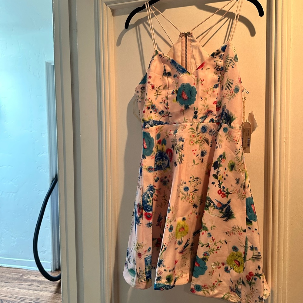 L'ATISTE Floral Strappy Dress